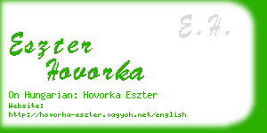 eszter hovorka business card